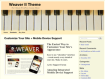 Click to enlarge Piano Theme Web Template WordPress